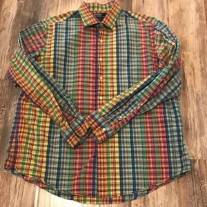 POLO by RALPH LAUREN Bright Plaid Shirt XL